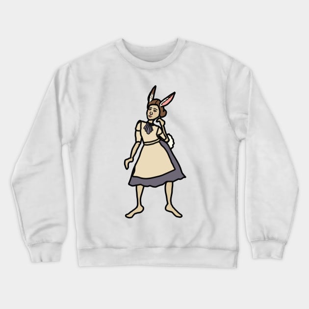 Lapine de Chambre Crewneck Sweatshirt by LochNestFarm